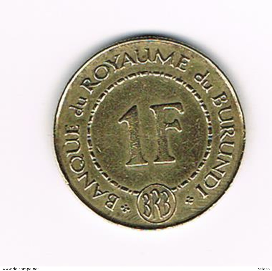 &  BURUNDI  1 FRANC  1965 - Burundi