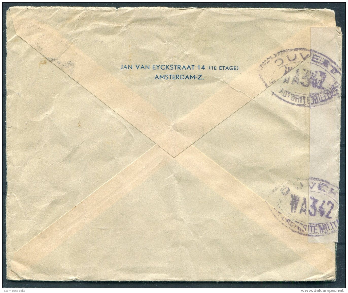 1939 Netherlands Amsterdam Censor Cover - Congres Juif Mondial, Geneva Switzerland. World Jewish Conference. Judaica - Covers & Documents