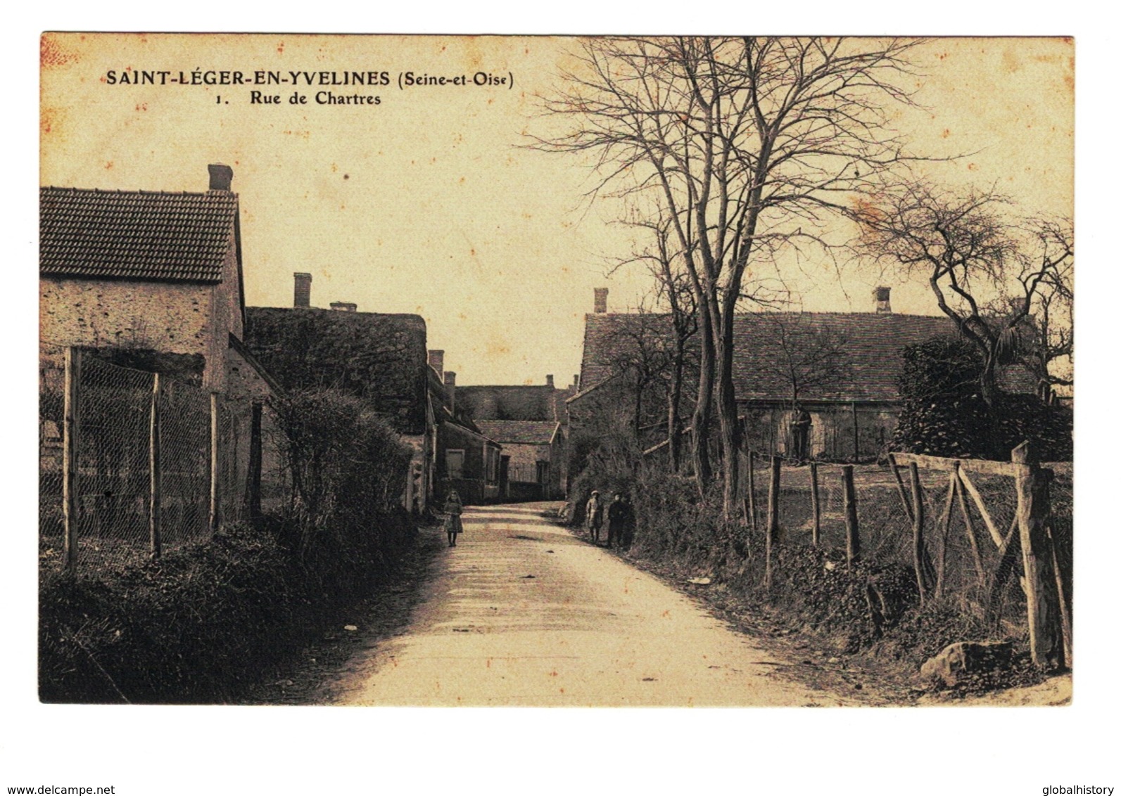 DE1498 - FRANCE - SAINT LÉGER EN YVELINES (SEINE ET OISE) - RUE DE CHARTRES - St. Leger En Yvelines