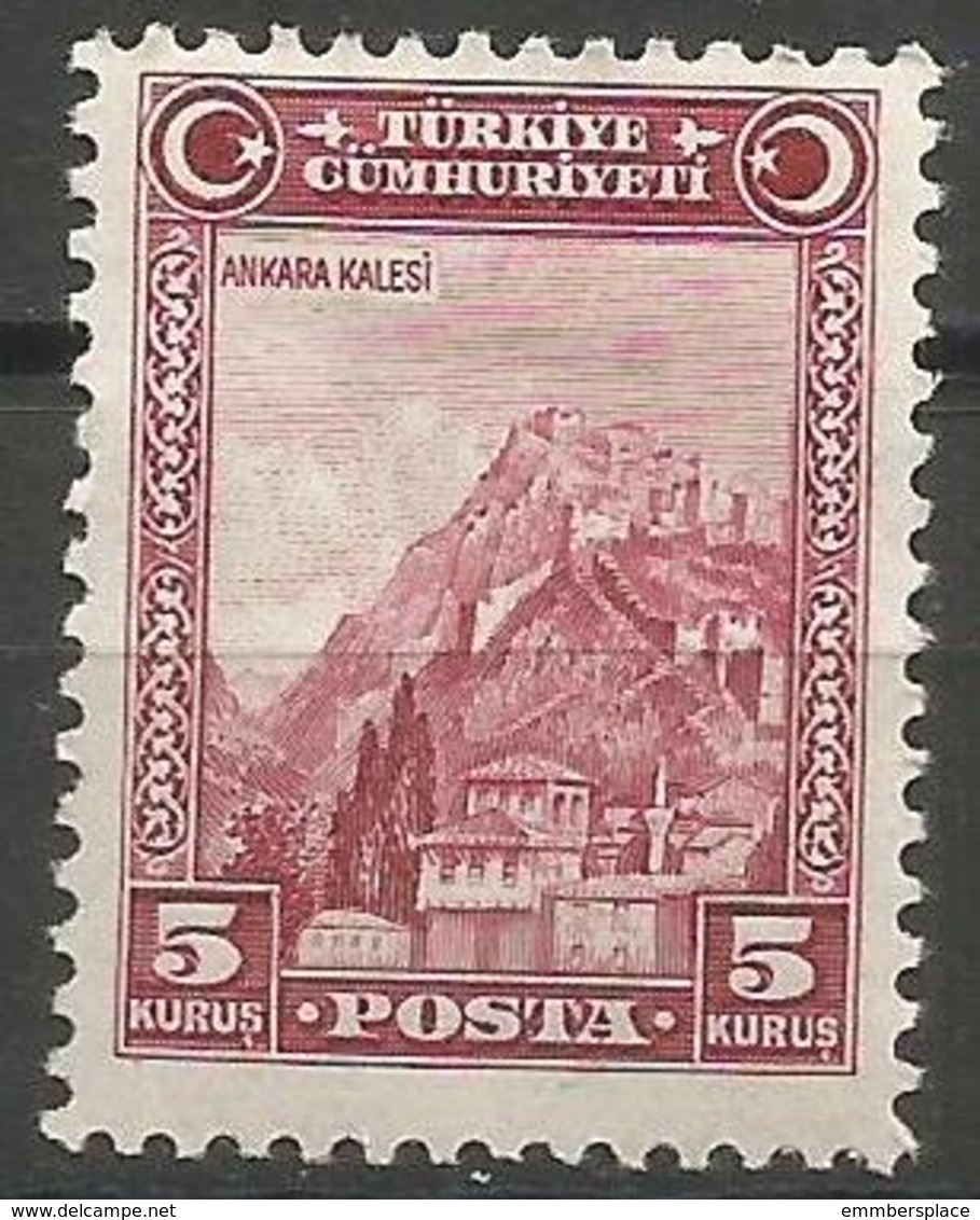 Turkey - 1930  Fortress Of Ankara 5k MH *     Mi 899  Sc 690 - Ungebraucht