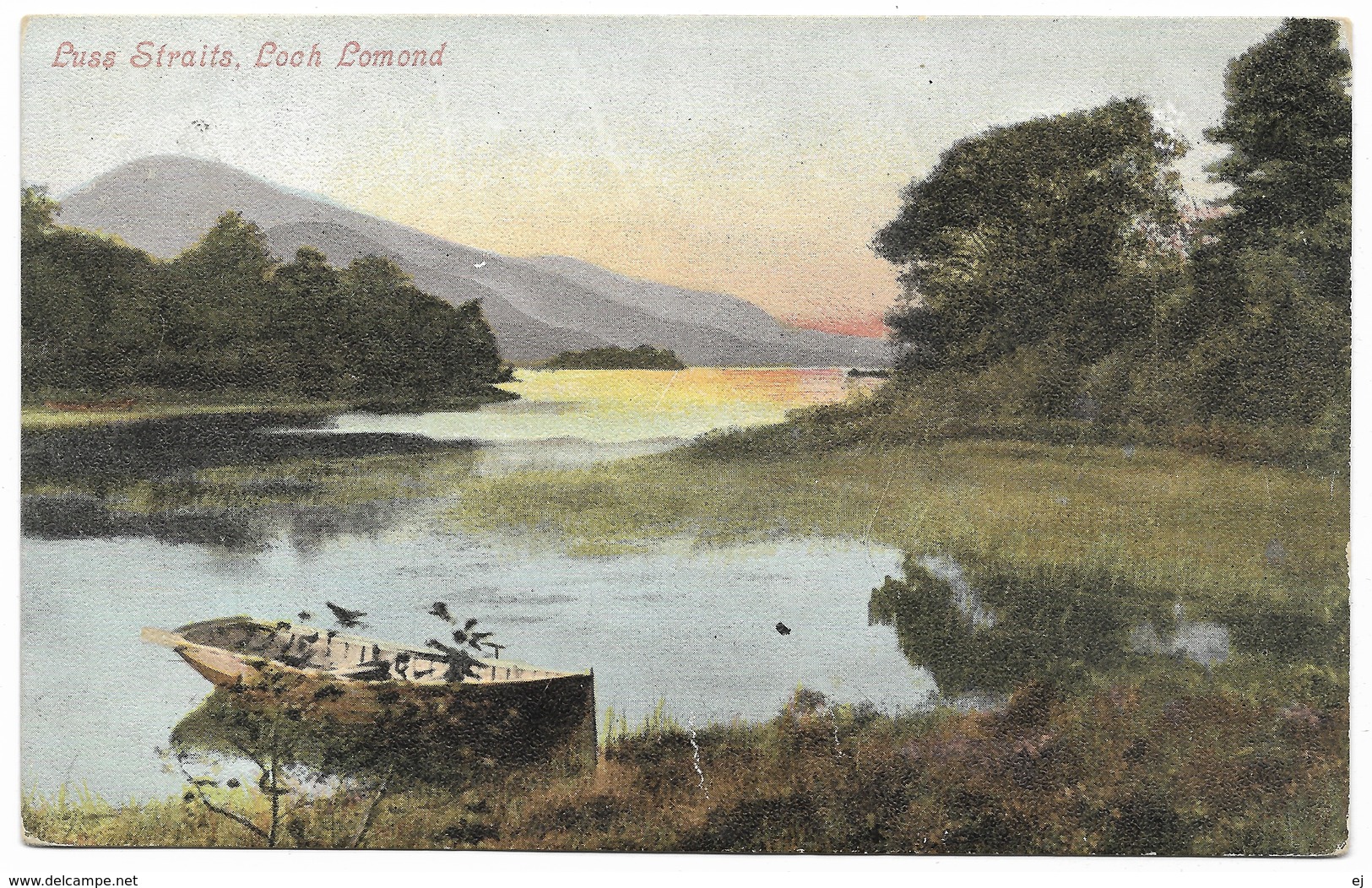 Luss Straits Loch Lomond - Postmark 1903 - Valentines - Dunbartonshire