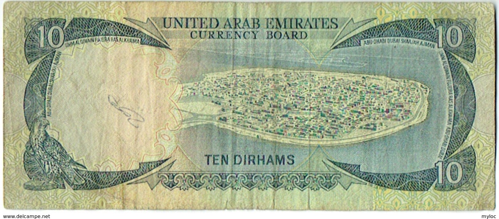 Billet.United Arab Emirates. 10/Ten Dirhams. - Emirats Arabes Unis