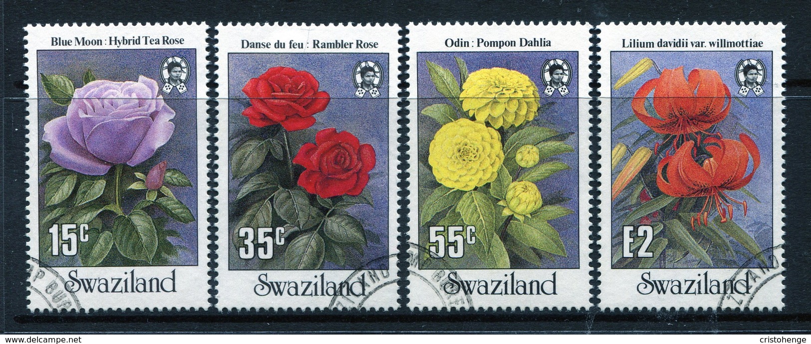 Swaziland 1987 Garden Flowers Set Used (SG 533-536) - Swaziland (1968-...)