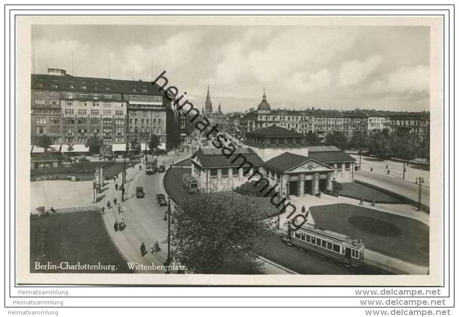 Berlin-Schöneberg - Wittenbergplatz - U-Bahnhof - Strassenbahn - Foto-AK Ca. 1935 - Schöneberg