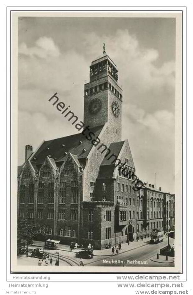 Berlin-Neukölln - Rathaus - Foto-AK Ca. 1935 - Neukoelln