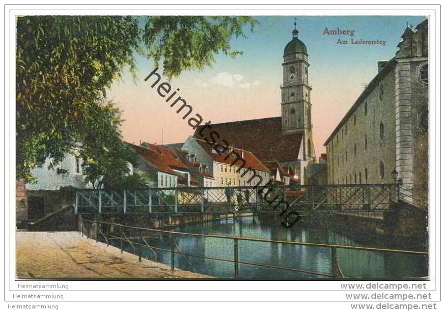 Amberg - Am Ledersteg Ca. 1920 - Amberg