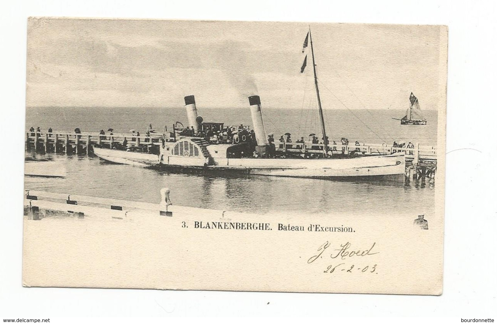 Blankenberghe - Bateau D'excursion, Le Nelson (2 Scans) - Blankenberge