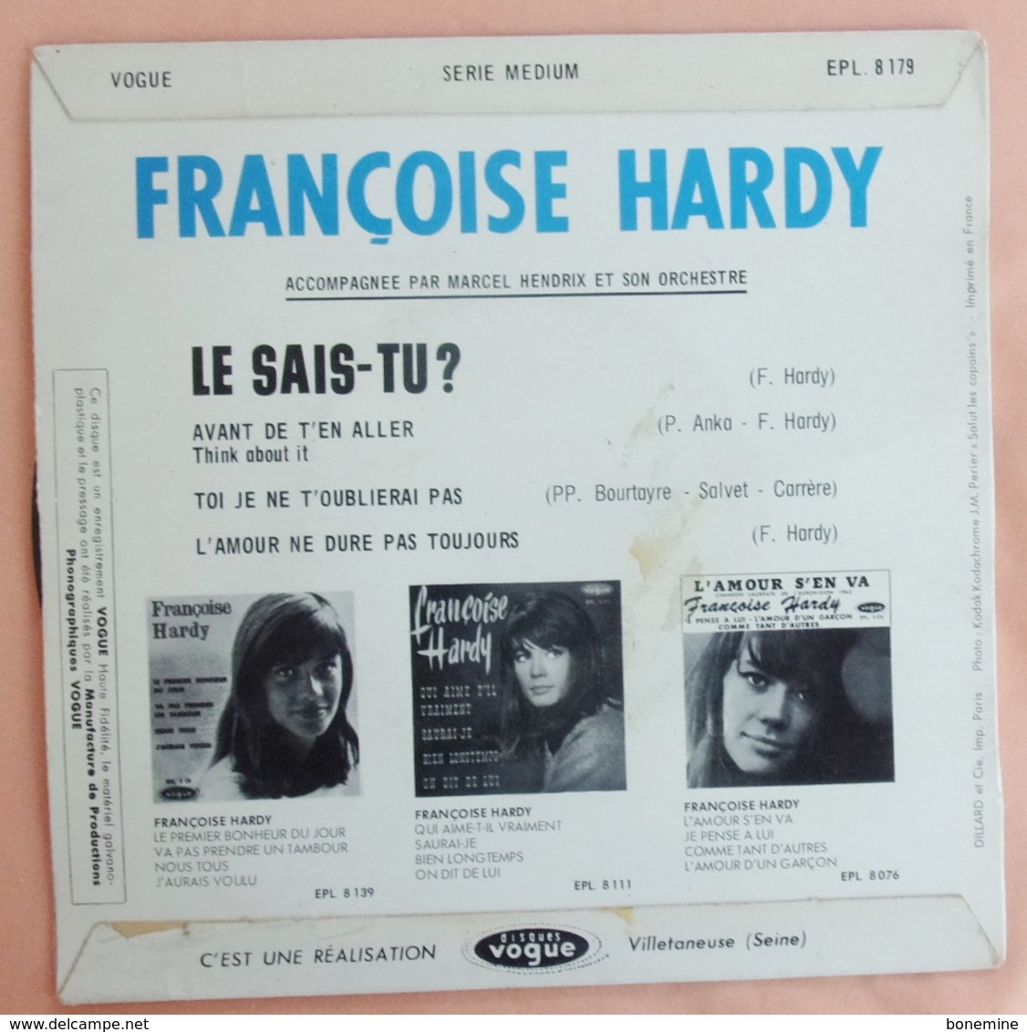 Françoise Hardy 45t. EP *le Sais-tu? - Otros - Canción Inglesa