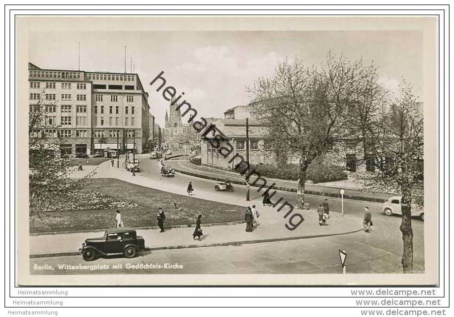 Berlin-Schöneberg - Wittenbergplatz Mit Gedächtniskirche - Foto-AK 50er Jahre - Schöneberg