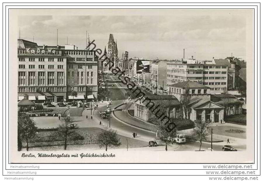 Berlin-Schöneberg - Wittenbergplatz Mit Gedächtniskirche - Foto-AK 50er Jahre - Schöneberg