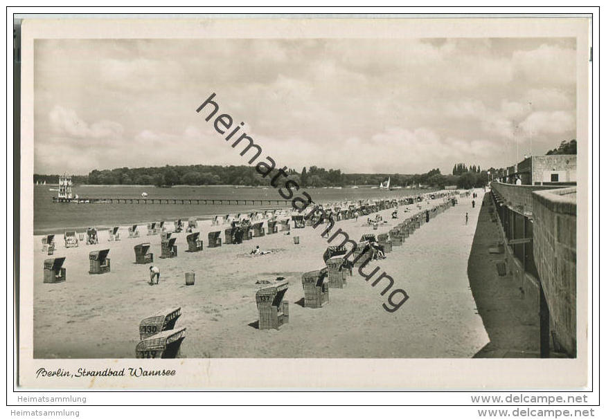 Berlin - Strandbad Wannsee - Foto-AK - Wannsee