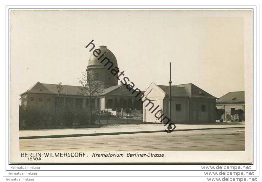 Berlin-Wilmersdorf - Krematorium - Berliner Strasse - Foto-AK - Wilmersdorf