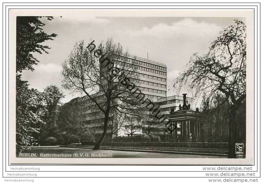 Berlin-Schöneberg - Kathreinerhaus - B.V.G. Hochhaus - Foto-AK 50er Jahre - Schoeneberg