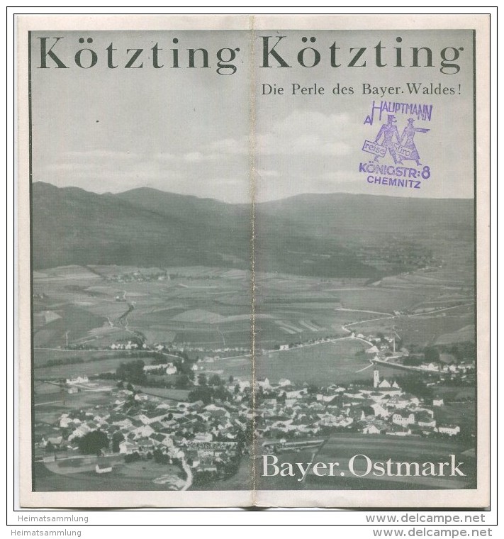Kötzting 1935 - Faltblatt Mit 13 Abbildungen - Beiliegend Gaststättenverzeichnis - Reiseprospekte