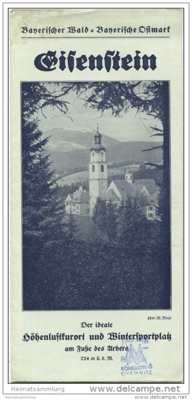Eisenstein Am Fusse Des Arbers 1935 - Faltblatt Mit 7 Abbildungen - Reiseprospekte