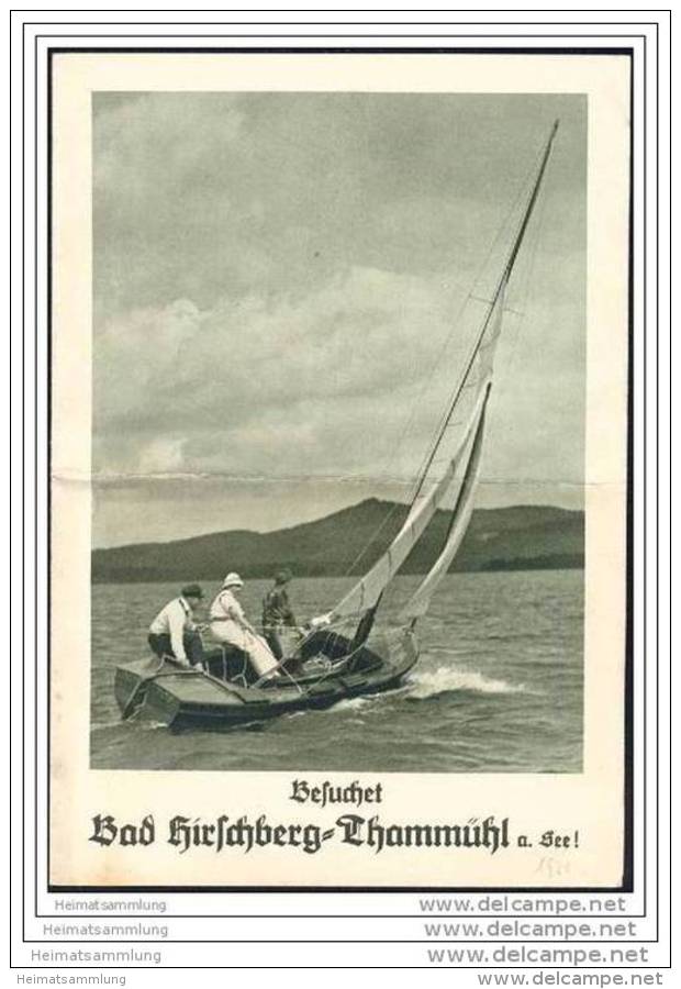 Tschechien - Doksy - Bad Hirschberg Thammühl Am See 1932 - Faltblatt Mit 6 Abbildungen - Reiseprospekte