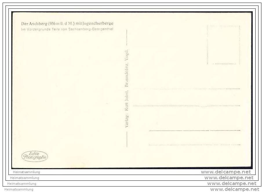 Sachsenberg-Georgenthal - Blick Vom Mittelberg (Brunndöbra) Nach Dem Aschberg - Foto-AK - Klingenthal