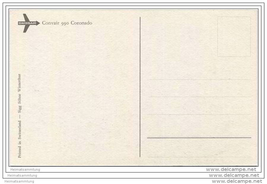 Swissair - Convair 990 Coronado - Tinizong-Rona