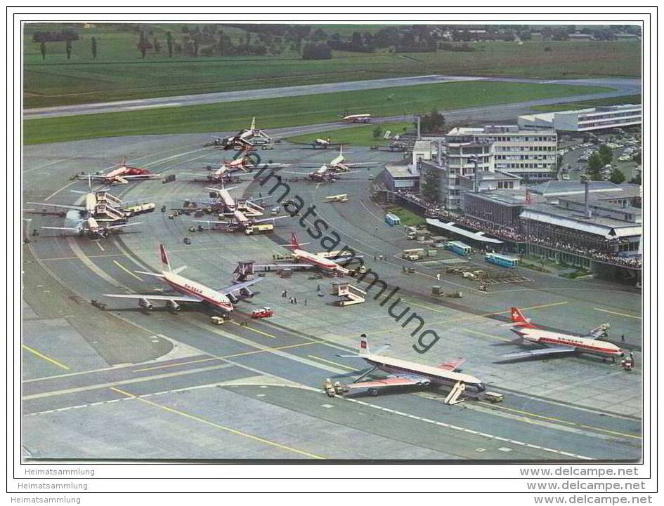 Zürich - Kloten - Foto-AK Grossformat - Flugaufnahme Swissair Photo AG - Kloten