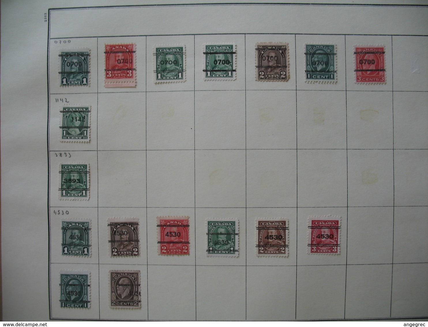 Lot De Timbres Préoblitérés - Precancelled Stamps -  0700 / 1142 / 3893 /4530  à Voir - Preobliterati