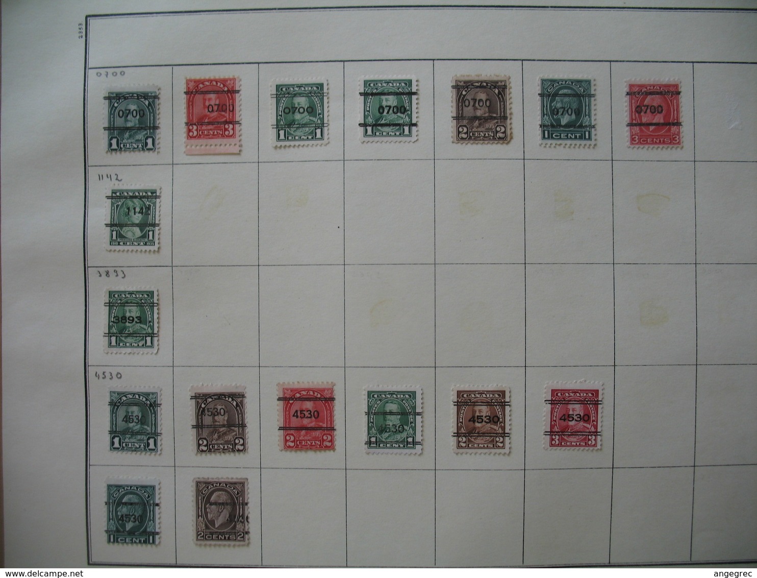 Lot De Timbres Préoblitérés - Precancelled Stamps -  0700 / 1142 / 3893 /4530  à Voir - Vorausentwertungen