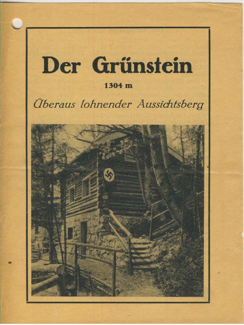 Bei Berchtesgaden V. 1934 Der Grünstein Mit Hütte (53981-071) - Nordhorn