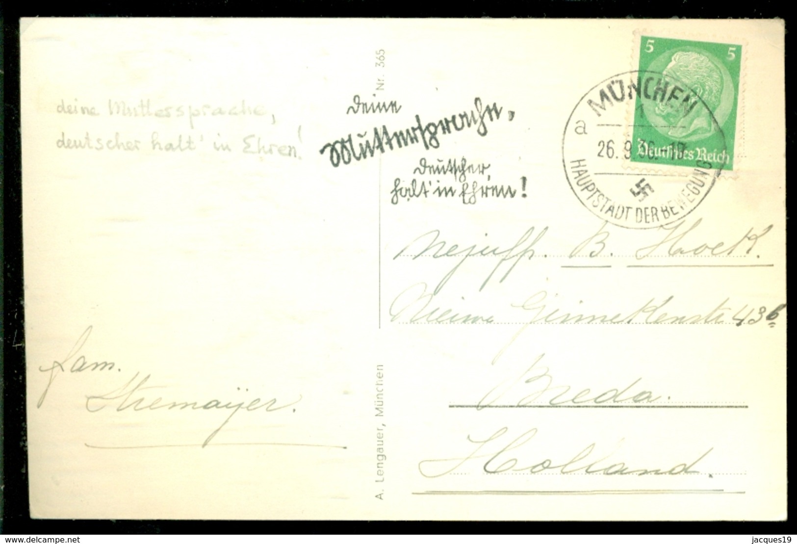 Deutsches Reich 1936 Postkarte München Der Königliche Platz - München