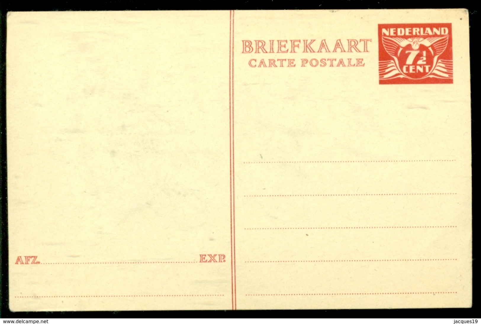 Nederland Briefkaart 7 1/2 Cent Ongebruikt - Entiers Postaux