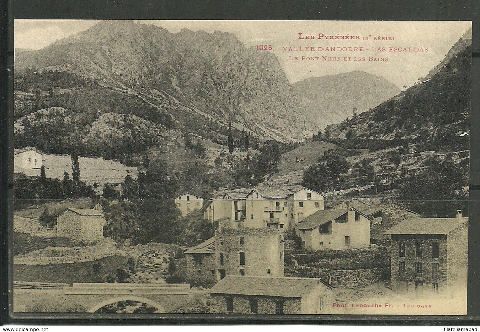 ANDORRA -1026 LABOUCHE - CARTE POSTALE  CIRCULADA(P.17) - Andorra