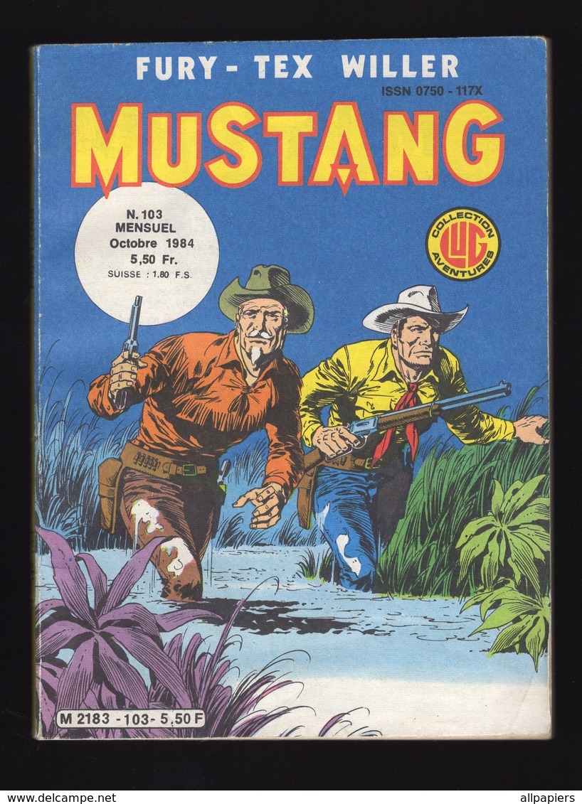 Petit Format Mustang N°103 Fury - Tex Willer De 1984 - Mustang