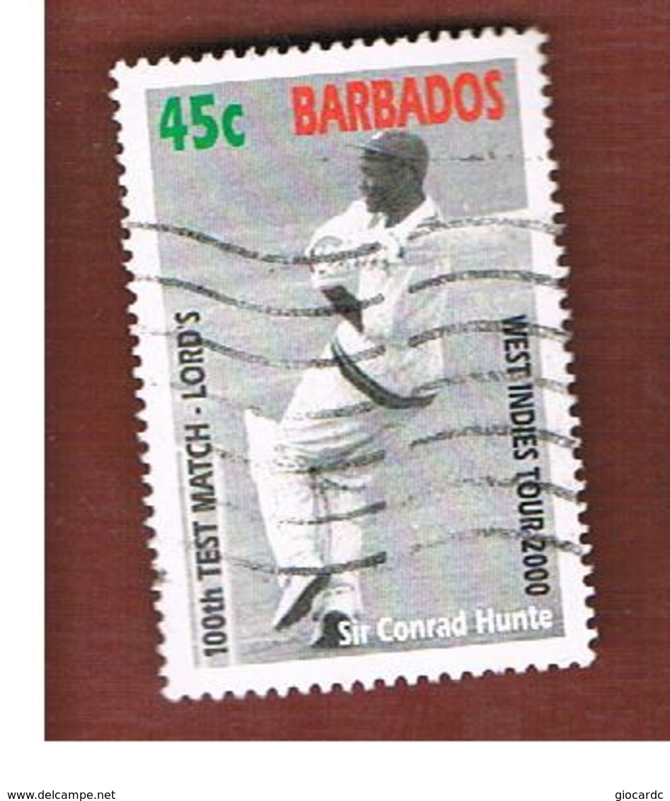 BARBADOS - MI 985  -   2000  CRICKET: SIR C. HUNTE                                  -  USED° - Barbados (1966-...)