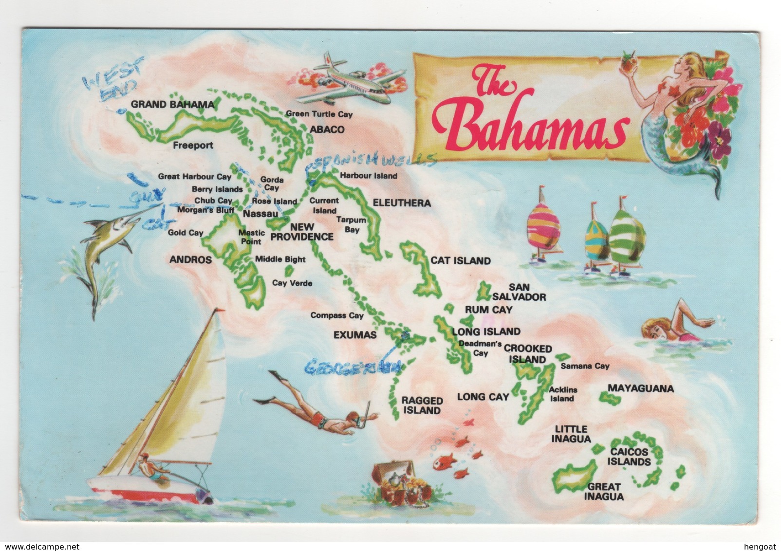 Stamp , Timbre "  Oiseau  " Sur Carte , Postcard De 1992 - Bahamas (1973-...)