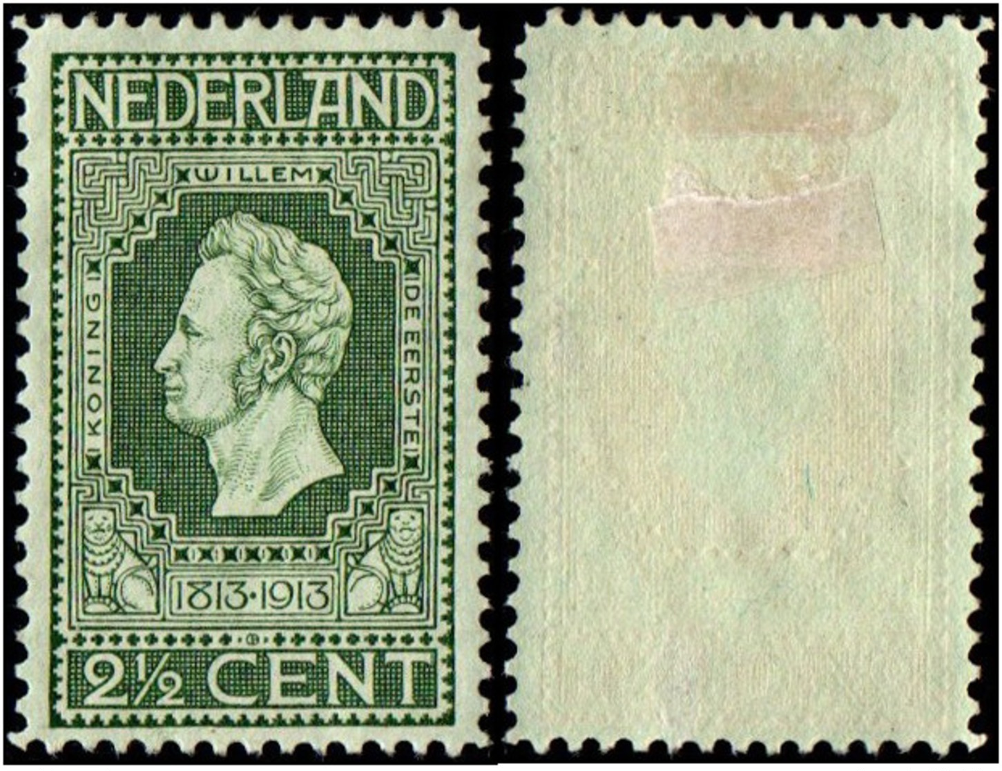 Netherlands.1913 The 100th Anniversary Of Independence. 2 1/2c. MH - Unused Stamps