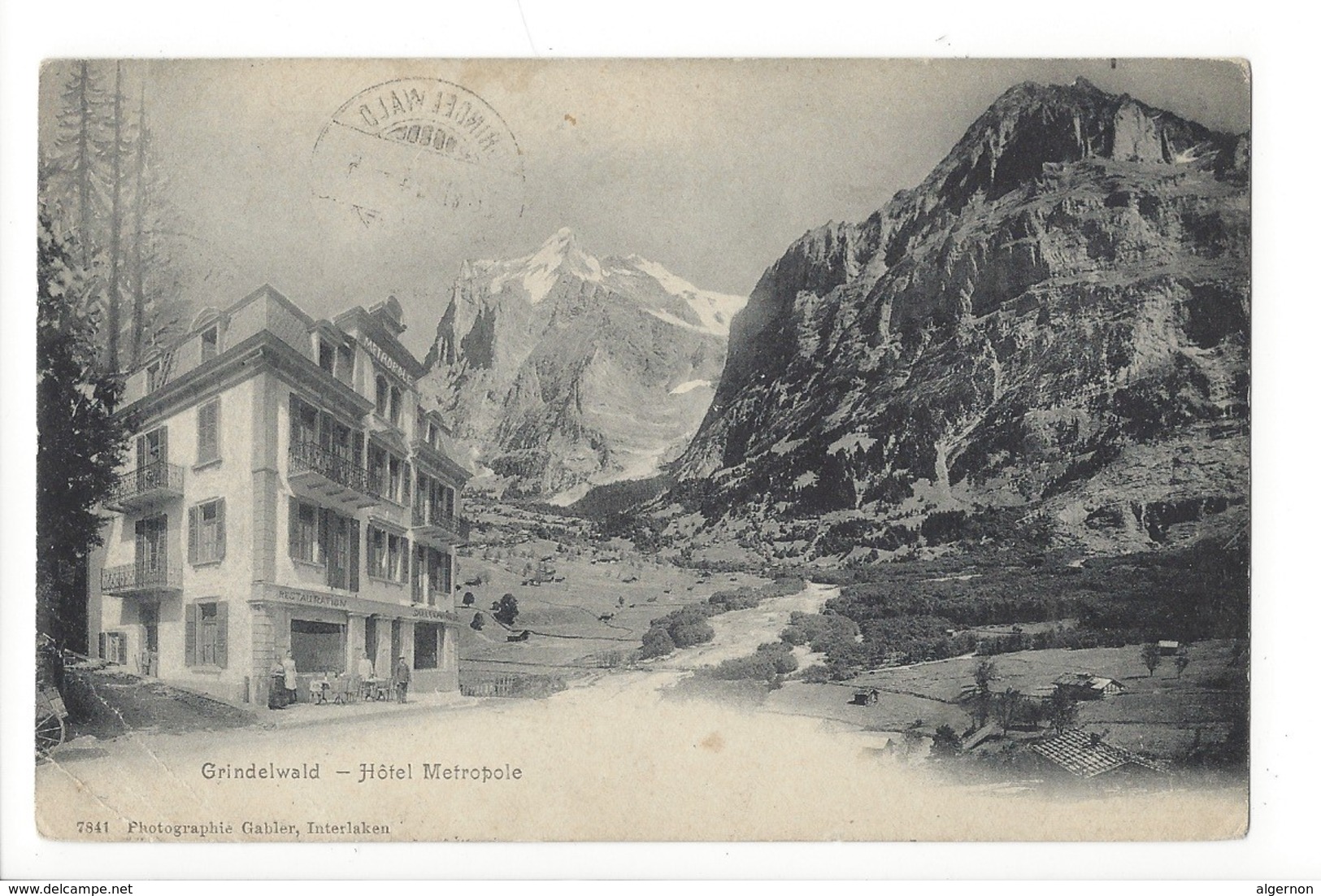 20490- Grindelwald Hôtel Metropole (attention Plis) - Grindelwald