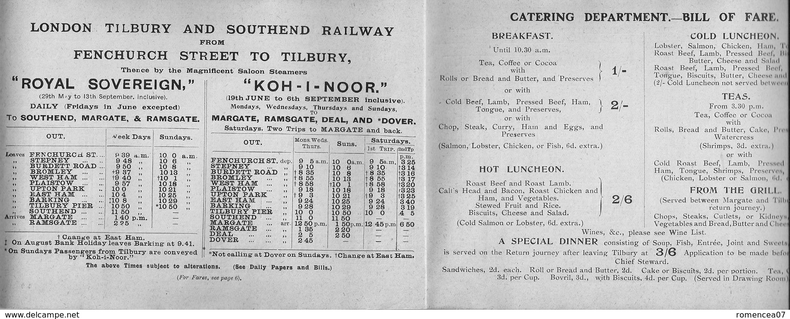 The NEW PALACE STEAMERS - DAILY SEA TRIPS - DOWN The RIVER THAMES - Official Guide 1909 - To Have ! - Other & Unclassified