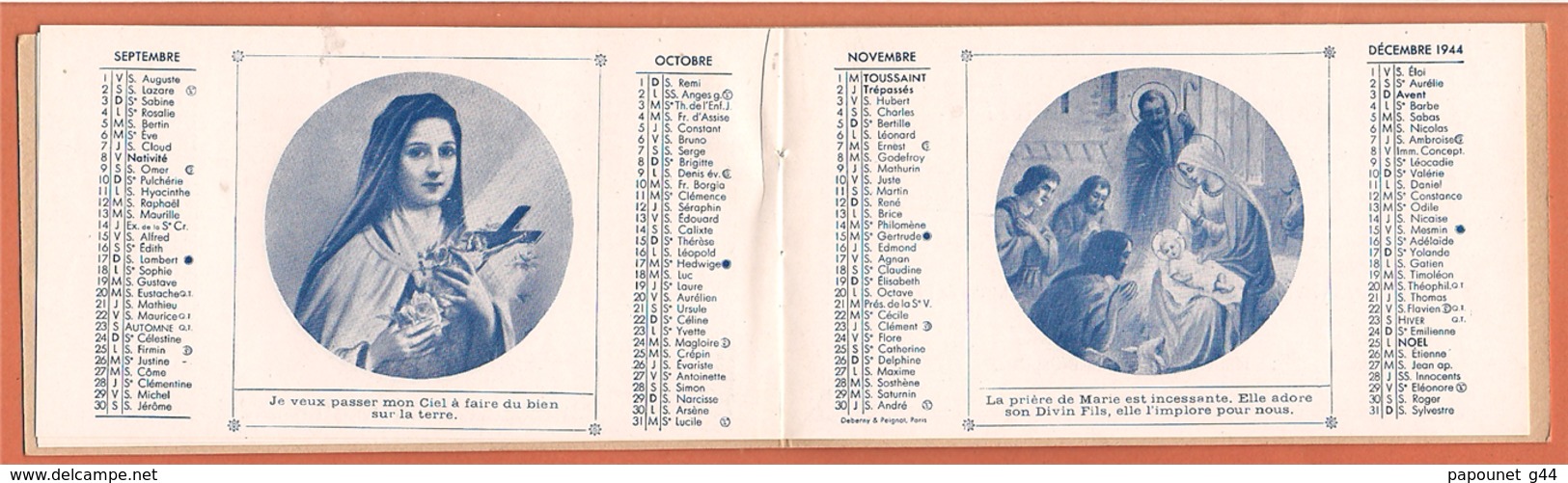 Almanach Religieux 1944 ( Heureuse et Sainte Année )