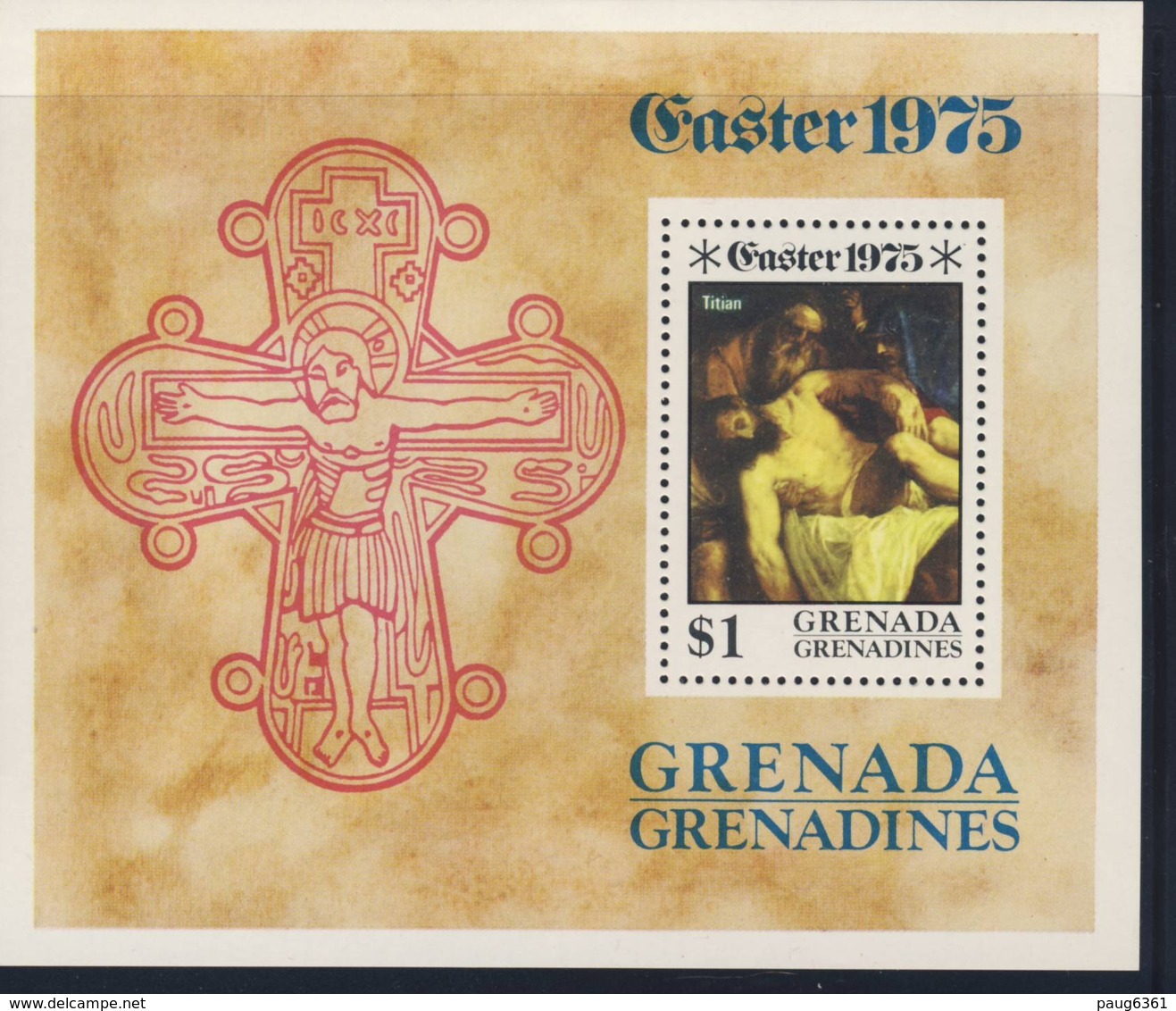 GRENADINES 1975 PAQUES YVERT N°B9 NEUF MNH** - Easter