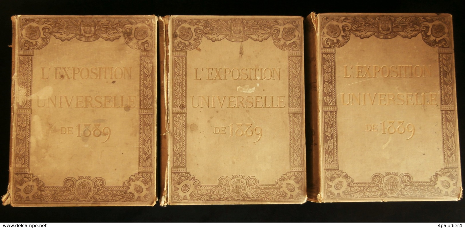 PARIS EXPOSITION UNIVERSELLE DE 1889 E. MONOD 1890 3 TOMES  TOUR EIFFEL - Parigi