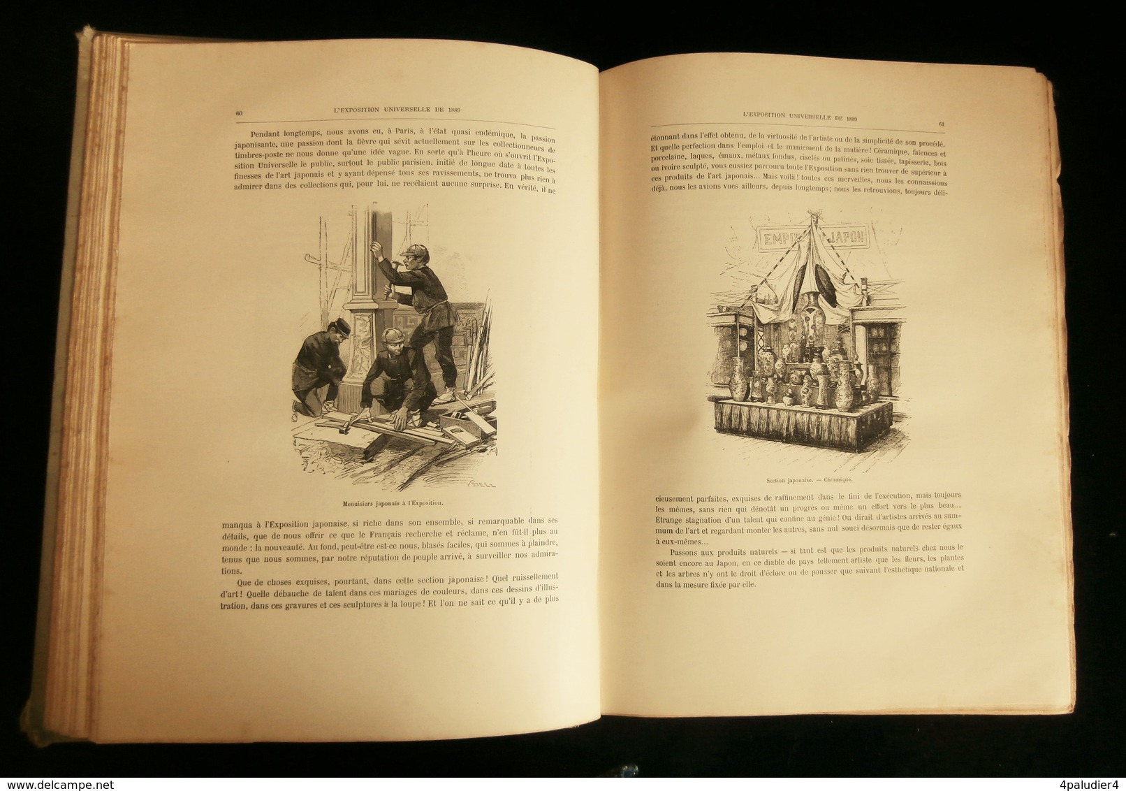 PARIS EXPOSITION UNIVERSELLE DE 1889 E. MONOD 1890 3 TOMES  TOUR EIFFEL