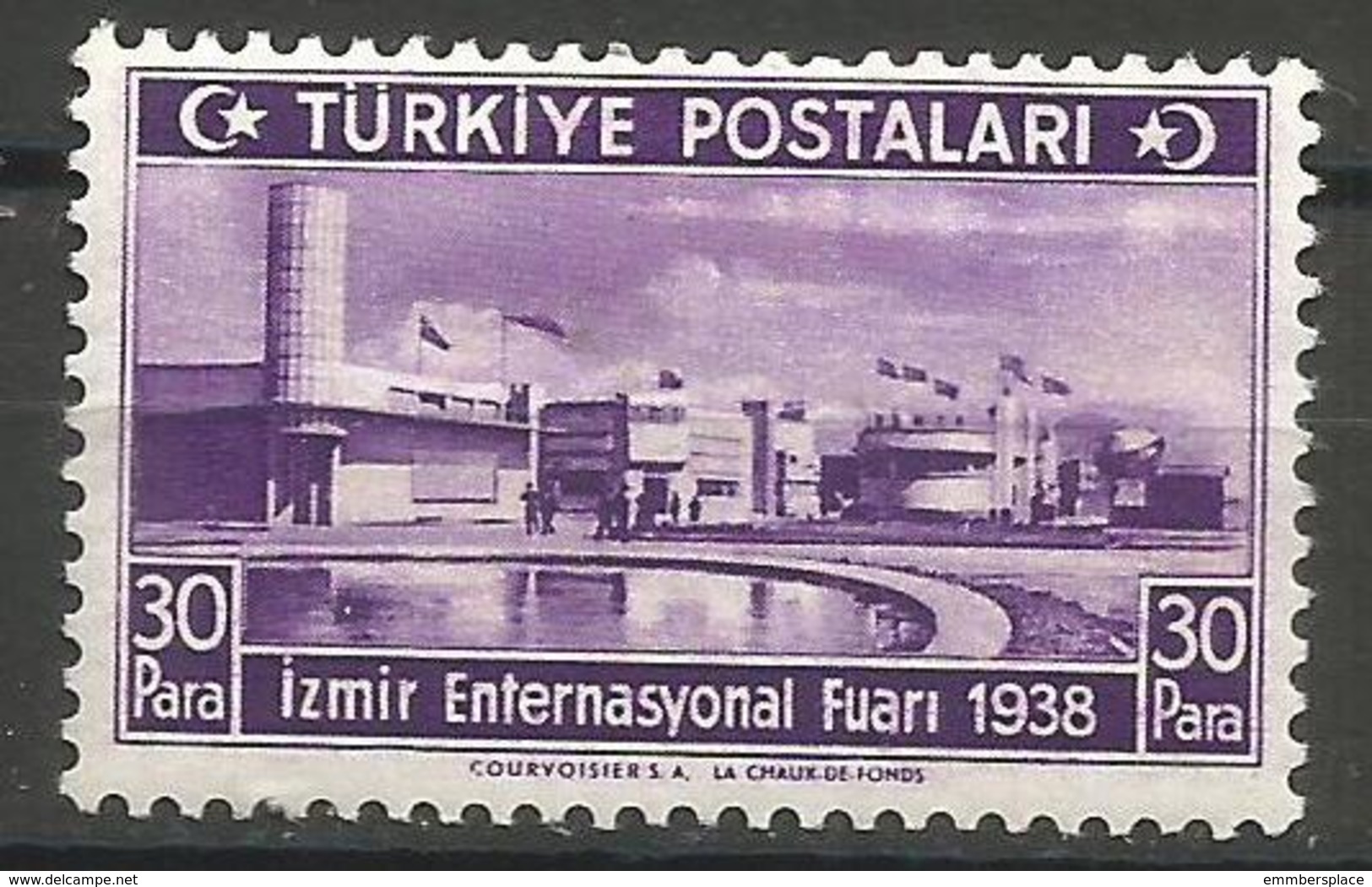 Turkey - 1938 Izmir International Fair 30pa MH *   Mi 1020   Sc 790 - Neufs