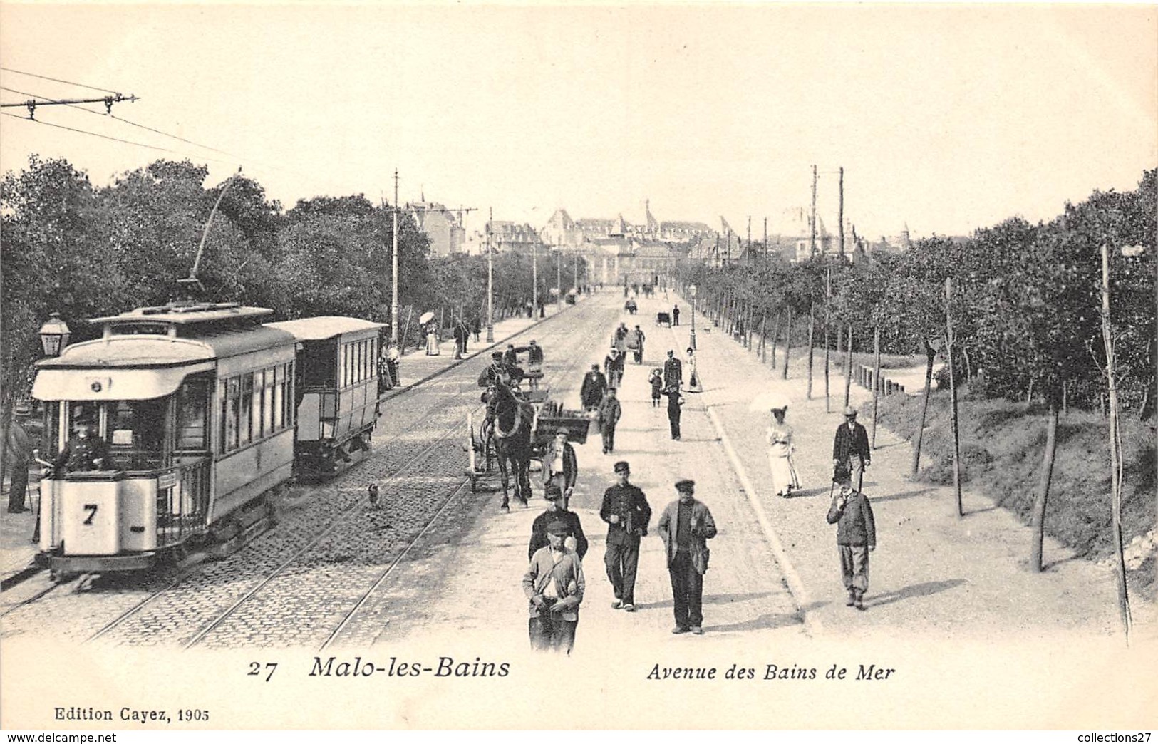59-MALO-LES-BAINS- AVENUE DES BAINS DE MER - Malo Les Bains