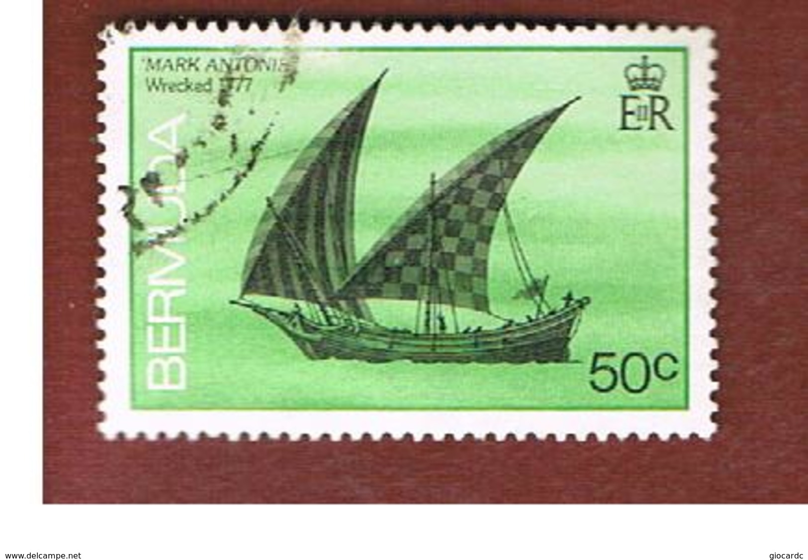 BERMUDA - MI 480  -   1986  SHIPS: MARK ANTOINE 1777                                                -   USED° - Bermuda