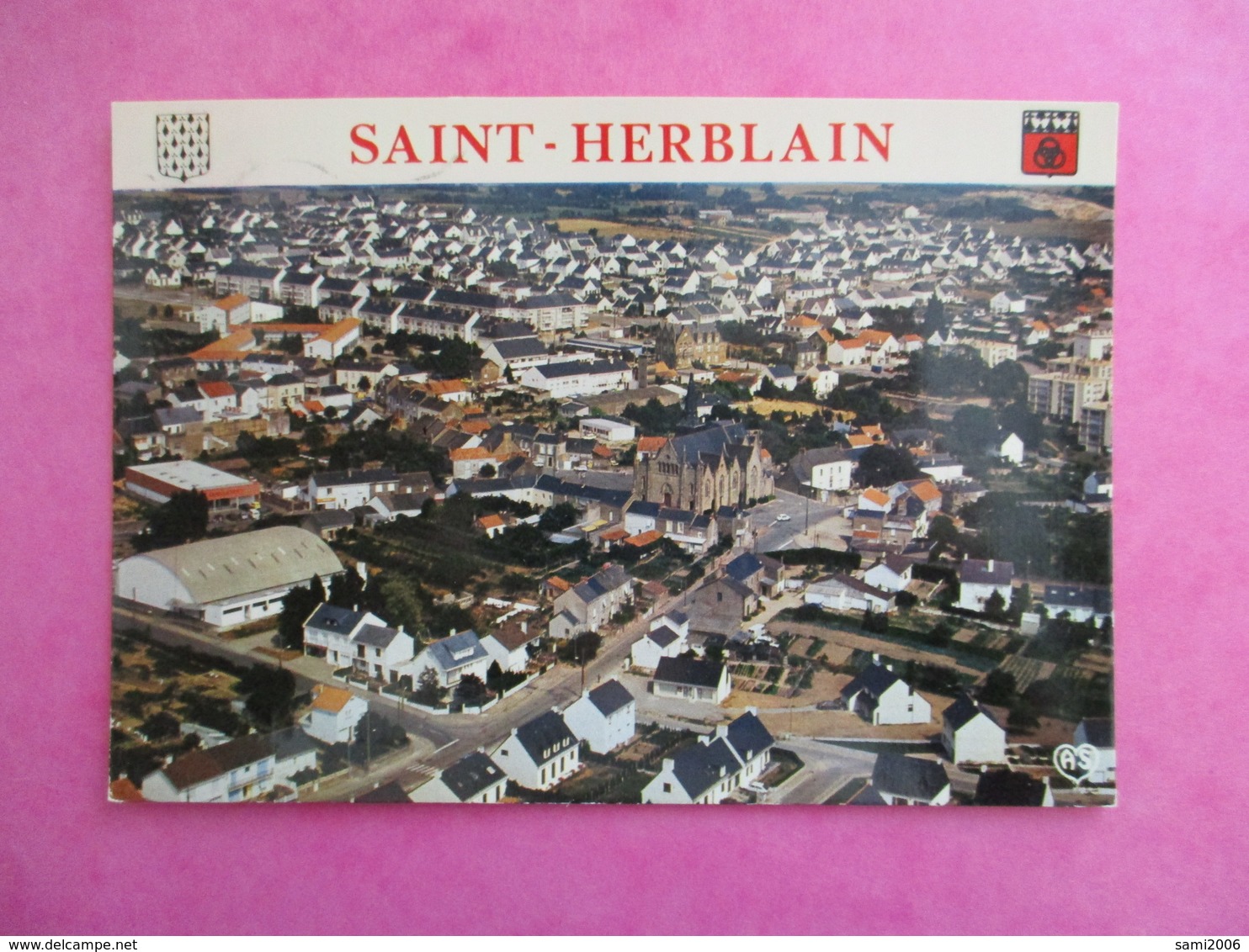 CPA 44 SAINT HERBLAIN VUE AERIENNE DU BOURG - Saint Herblain