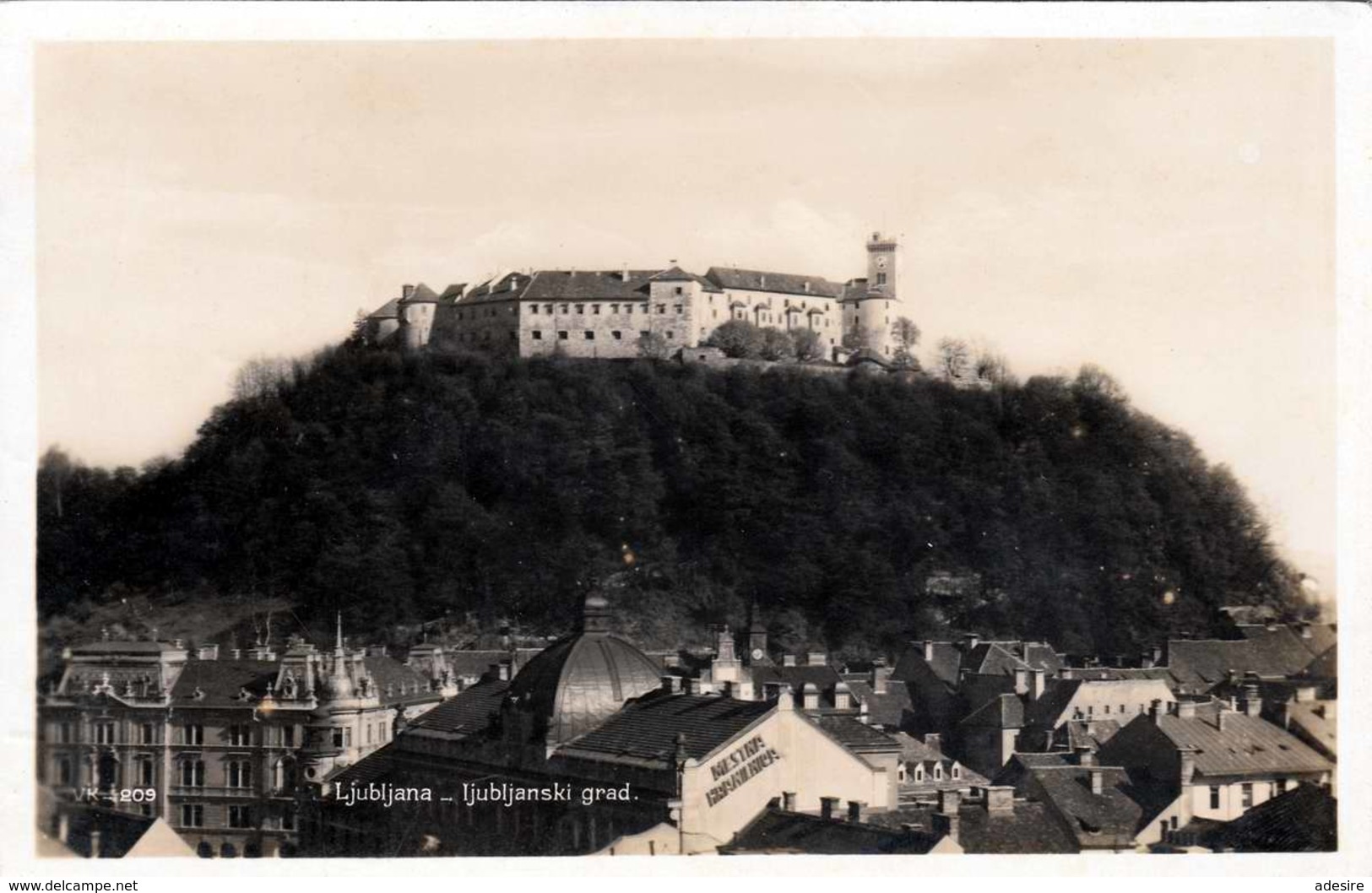 LJUBLJANA - LAIBACH - Ljubljanski Grad, Fotokarte Gel.1931, 2 Fach Frankierung - Slowenien