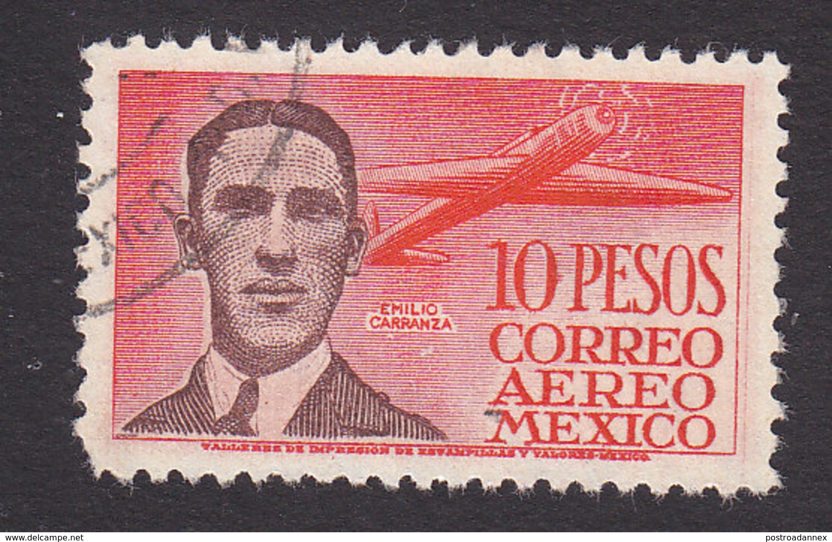 Mexico, Scott #C178, Used, Emilio Carranza, Issued 1947 - Mexico
