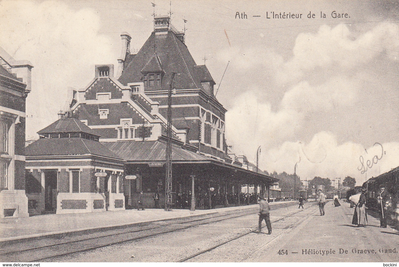 Ath - L' Intérieur De La Gare -  Carte Animée -  état Voir Scan. - Ath