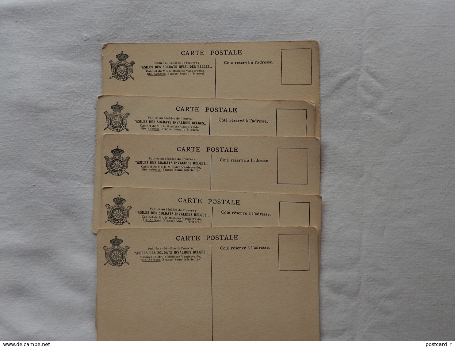 5 Cards Documentation Du Ministere Des Colonies De Belgique  A 180 - Sammlungen & Sammellose