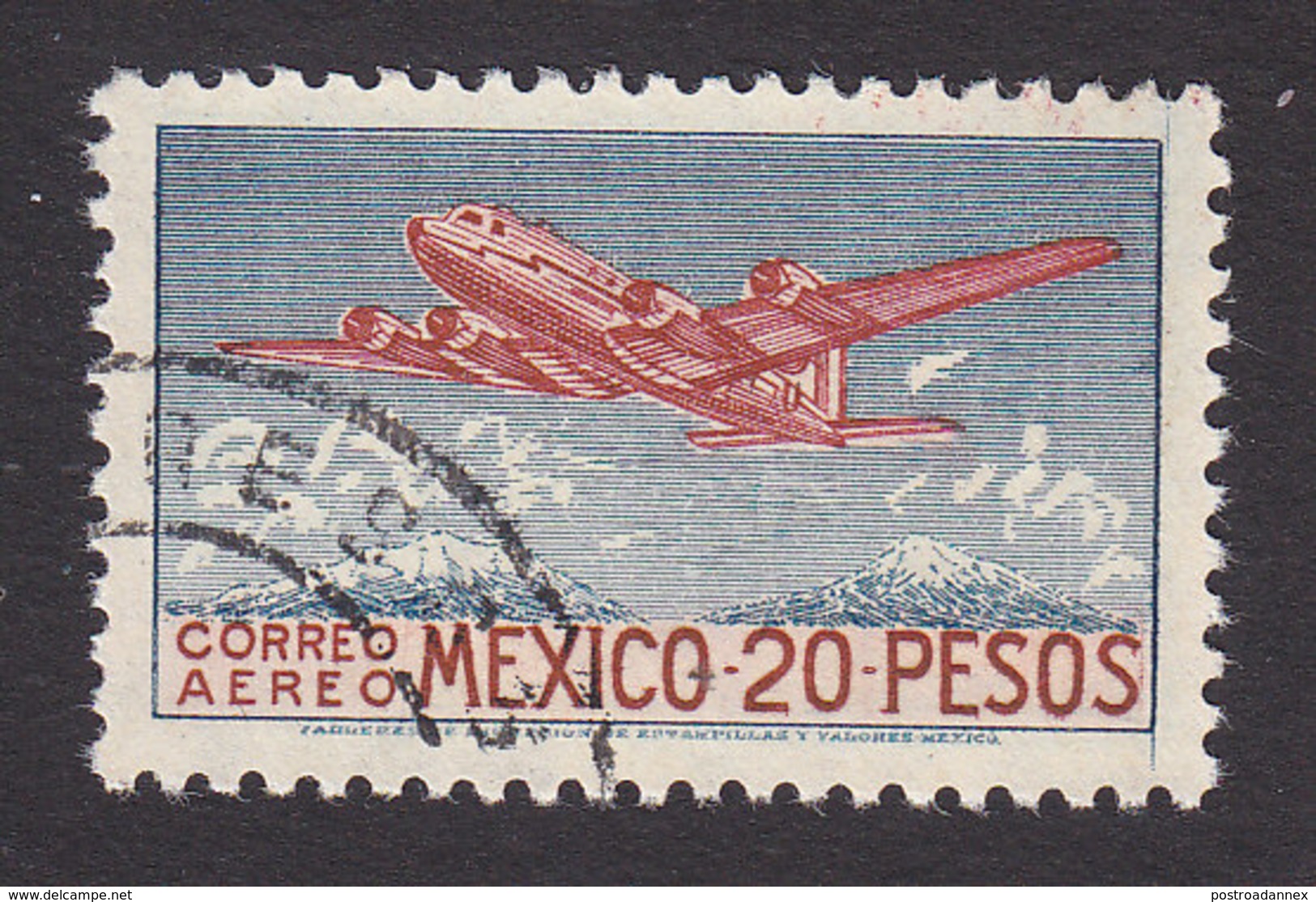 Mexico, Scott #C179, Used, Douglas DC-4, Issued 1947 - México