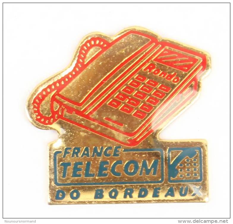 Pin's FRANCE TELECOM - DO BORDEAUX - Le Combiné Télephone RONDO - Objet Vintage - La Boîte à Pin's - H356 - France Telecom