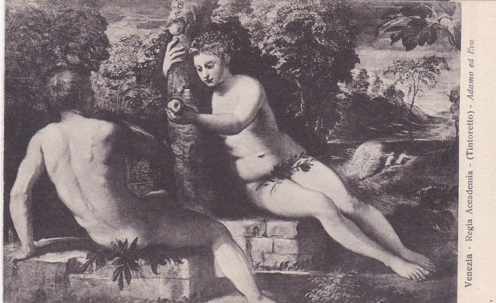 Tintoretto - Adamo Ed Eva - Venezia -  Regia Accademia - Paintings